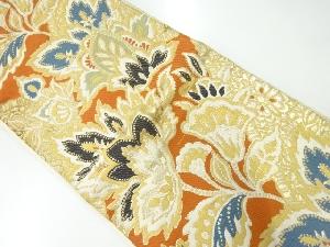 アンティーク　唐花模様織出し袋帯（材料）